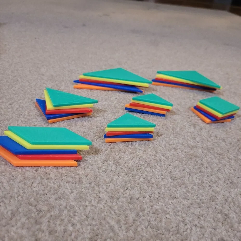 Tangrams Lot Multicolored